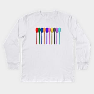 Colourful rowing oars Kids Long Sleeve T-Shirt